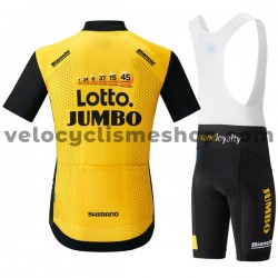 Tenue Maillot + Cuissard à Bretelles 2018 LottoNL-Jumbo Femmes M001