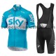 Tenue Maillot + Cuissard à Bretelles 2018 Team Sky Femmes M002