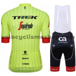 Tenue Maillot + Cuissard à Bretelles 2018 Trek-Segafredo Femmes M002