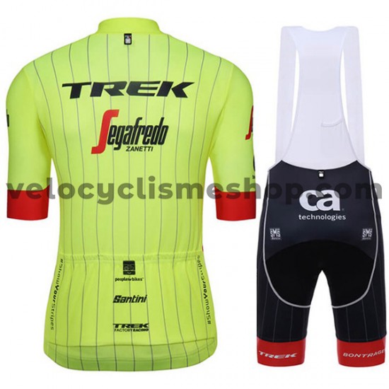Tenue Maillot + Cuissard à Bretelles 2018 Trek-Segafredo Femmes M002