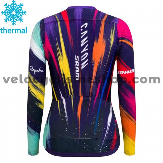 Maillot Cyclisme 2020 Canyon–SRAM Femmes Hiver Thermal Fleece M001