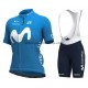 Tenue Maillot + Cuissard à Bretelles 2021 Movistar Team Femmes M001