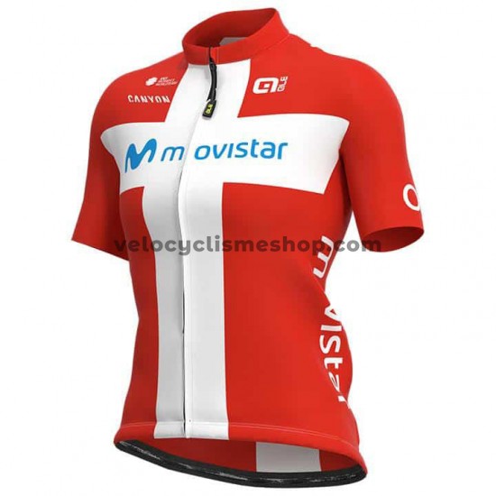 Tenue Maillot + Cuissard à Bretelles 2021 Movistar Team Femmes M002