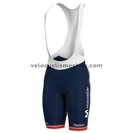 Tenue Maillot + Cuissard à Bretelles 2021 Movistar Team Femmes M002