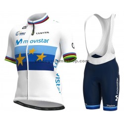 Tenue Maillot + Cuissard à Bretelles 2021 Movistar Team Femmes M003