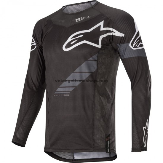 Maillot VTT/Motocross 2020 Alpinestars Techstar Graphite Manches Longues M001