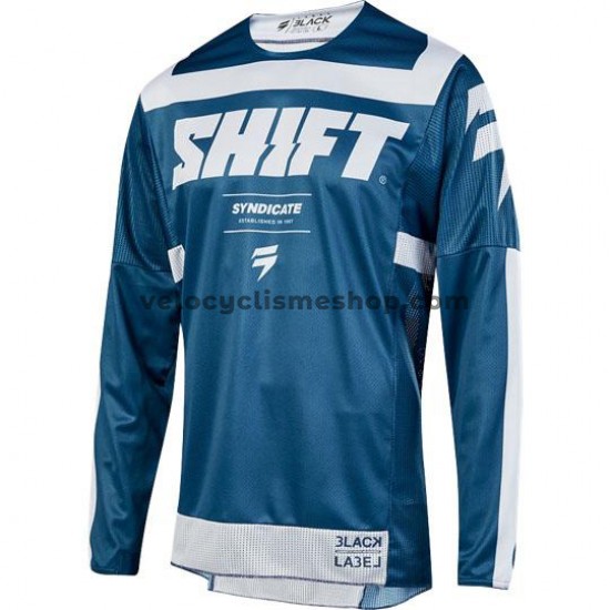 Maillot VTT/Motocross 2019 SHIFT 3LACK LABEL STRIKE Manches Longues M002