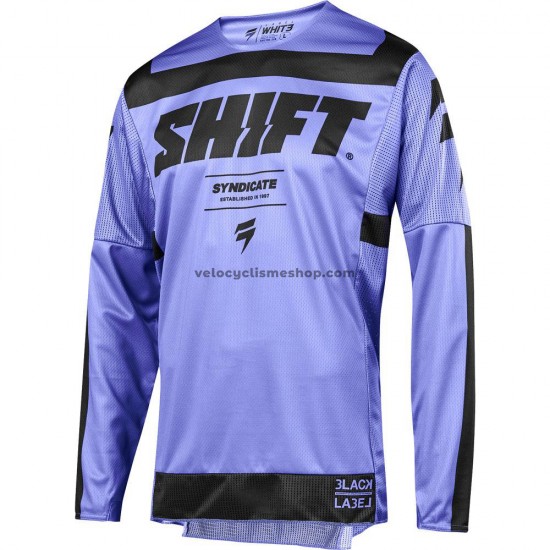 Maillot VTT/Motocross 2019 SHIFT 3LACK LABEL STRIKE Manches Longues M003
