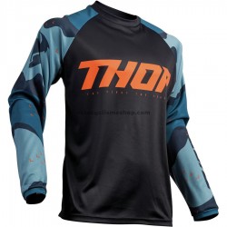 Maillot VTT/Motocross 2020 Thor Sector Camo Manches Longues M001
