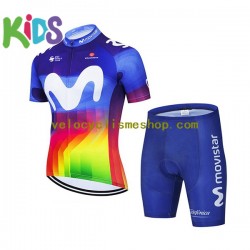 Tenue Maillot + Cuissard 2021 Movistar team Enfant N001