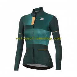 Maillot Cyclisme Manches Longues 2021 Sportful Leaf Femmes N001