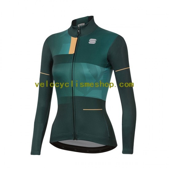 Maillot Cyclisme Manches Longues 2021 Sportful Leaf Femmes N001