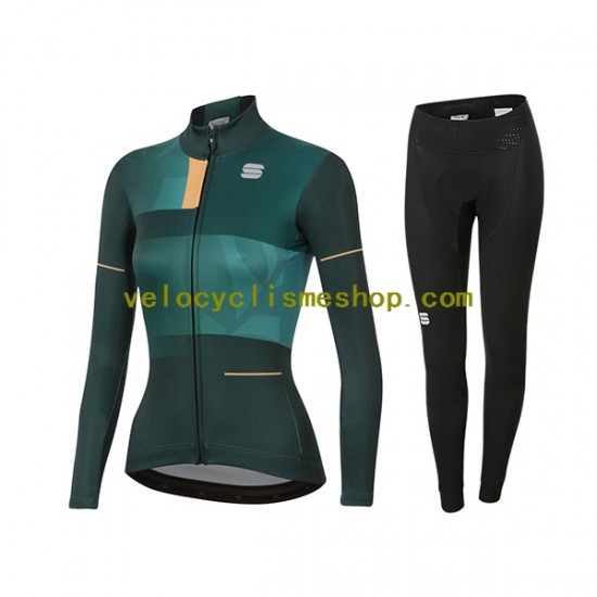 Tenue Maillot M/L + Collant Long 2021 Sportful Leaf Femmes N001
