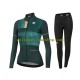 Tenue Maillot M/L + Collant Long 2021 Sportful Leaf Femmes N001