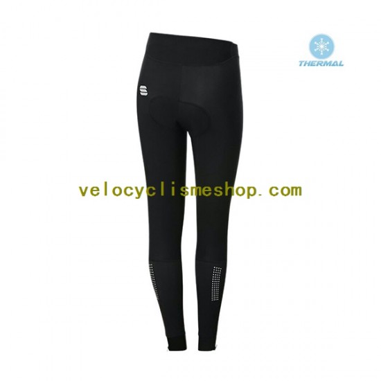 Tenue Maillot M/L + Collant Long Hiver Thermal Fleece 2021 Sportful Leaf Femmes N001