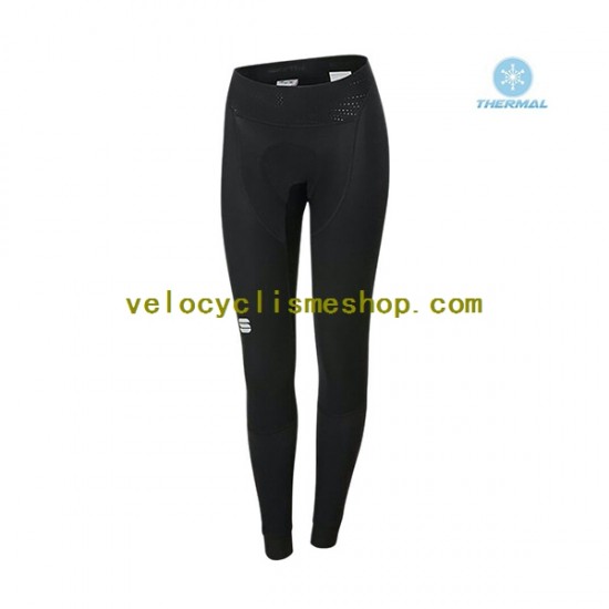 Tenue Maillot M/L + Collant Long Hiver Thermal Fleece 2021 Sportful Leaf Femmes N002