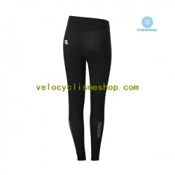 Tenue Maillot M/L + Collant Long Hiver Thermal Fleece 2021 Sportful Leaf Femmes N002