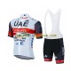 Tenue Maillot + Cuissard à Bretelles 2021 UAE Team Emirates Hommes N001