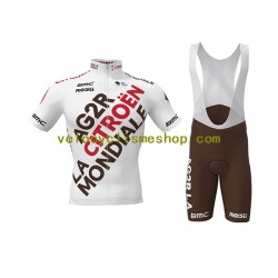 Tenue Maillot + Cuissard à Bretelles 2022 AG2R Citroen Team Hommes N001