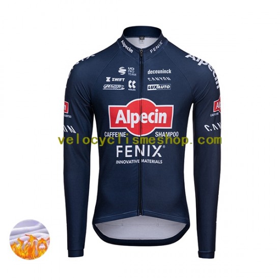 Maillot Cyclisme Hiver Thermal Fleece 2022 Alpecin-Deceuninck Hommes N001