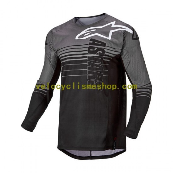 Maillot VTT/Motocross Manches Longues 2022 Alpinestars TECHSTAR GRAPHITE Hommes N001