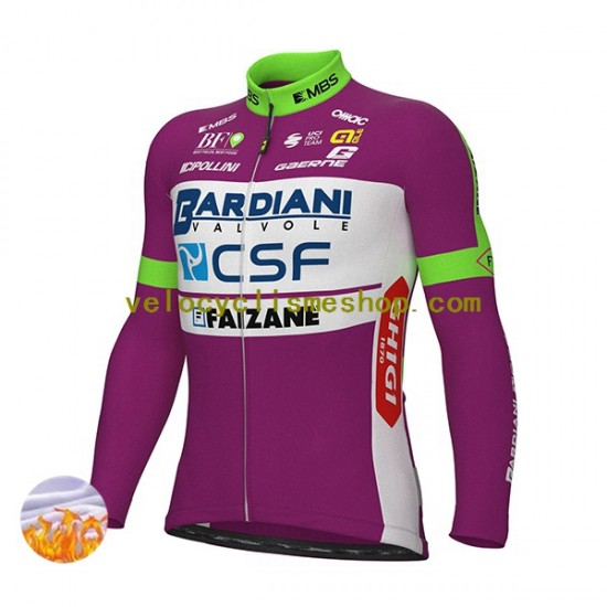 Maillot Cyclisme Hiver Thermal Fleece 2022 Bardiani-CSF Hommes N001