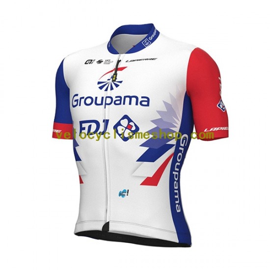 Tenue Maillot + Cuissard à Bretelles 2022 Groupama-FDJ Hommes N001