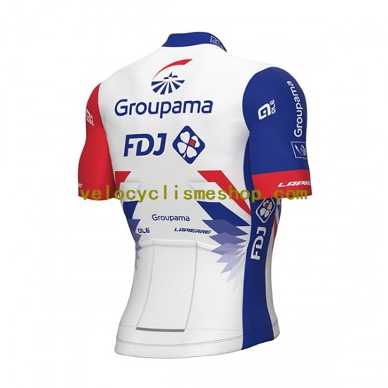 Tenue Maillot + Cuissard à Bretelles 2022 Groupama-FDJ Hommes N001