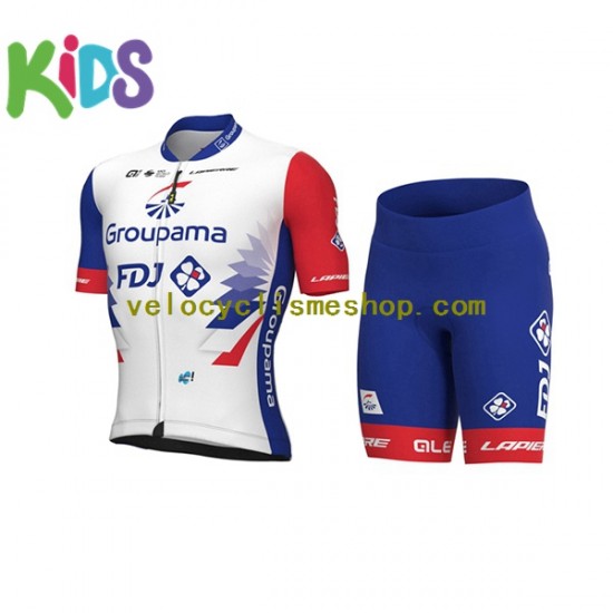 Tenue Maillot + Cuissard 2022 Groupama-FDJ Enfant N001