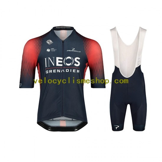 Tenue Maillot + Cuissard à Bretelles 2022 Ineos Grenadiers Hommes N001