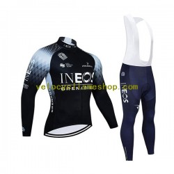 Tenue Maillot M/L + Collant à Bretelles 2022 Ineos Grenadiers Hommes N003