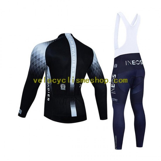 Tenue Maillot M/L + Collant à Bretelles 2022 Ineos Grenadiers Hommes N003