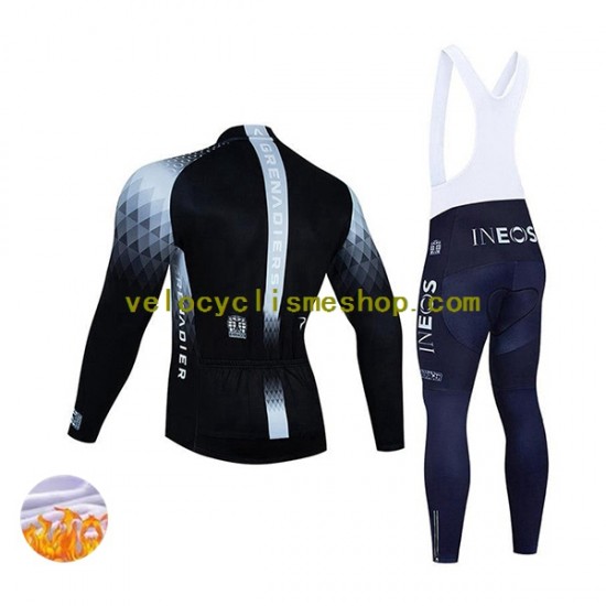 Tenue Maillot M/L + Collant à Bretelles Hiver Thermal Fleece 2022 Ineos Grenadiers Hommes N003