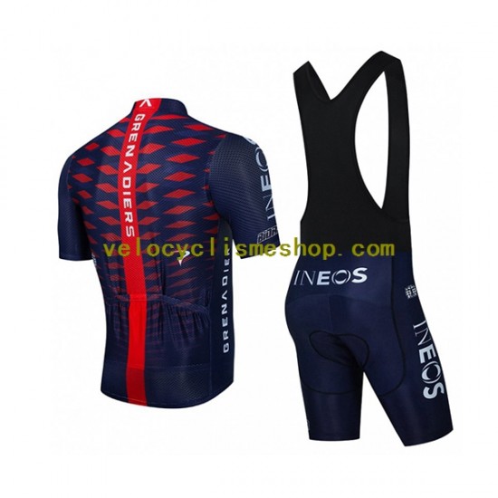 Tenue Maillot + Cuissard à Bretelles 2022 Ineos Grenadiers Hommes N005