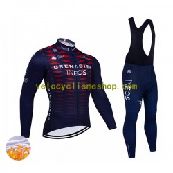 Tenue Maillot M/L + Collant à Bretelles Hiver Thermal Fleece 2022 Ineos Grenadiers Hommes N005