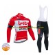 Tenue Maillot M/L + Collant à Bretelles Hiver Thermal Fleece 2022 Lotto Soudal Hommes N001