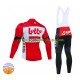 Tenue Maillot M/L + Collant à Bretelles Hiver Thermal Fleece 2022 Lotto Soudal Hommes N001