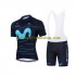 Tenue Maillot + Cuissard à Bretelles 2022 Movistar Team Hommes N001