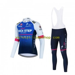 Tenue Maillot M/L + Collant à Bretelles 2022 Quick-Step Alpha Vinyl Team Hommes N001