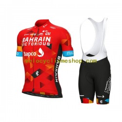 Tenue Maillot + Cuissard à Bretelles 2022 Team Bahrain Victorious Hommes N001