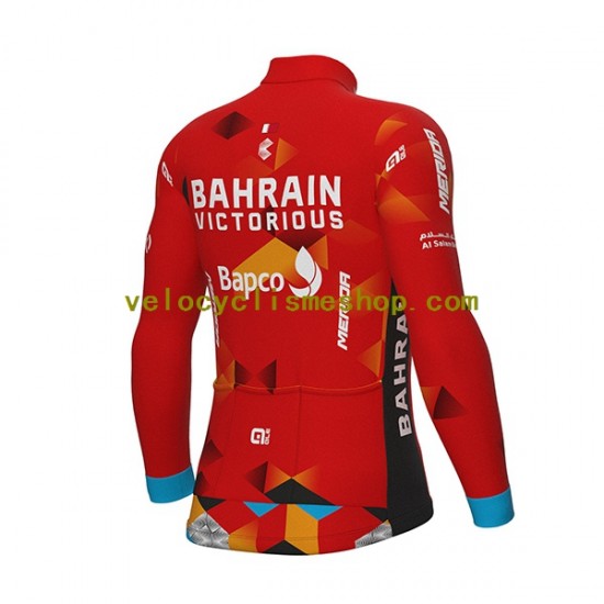 Maillot Cyclisme Manches Longues 2022 Team Bahrain Victorious Hommes N001