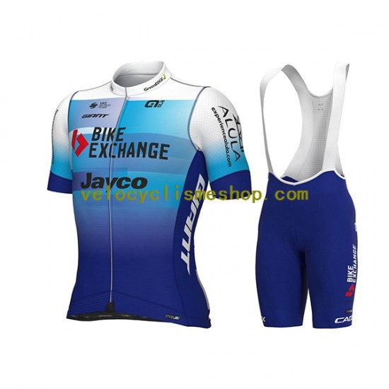 Tenue Maillot + Cuissard à Bretelles 2022 Team BikeExchange-Jayco Hommes N001
