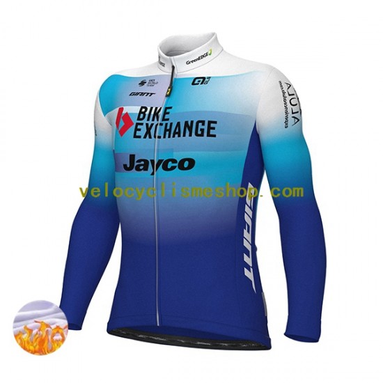 Maillot Cyclisme Hiver Thermal Fleece 2022 Team BikeExchange-Jayco Hommes N001
