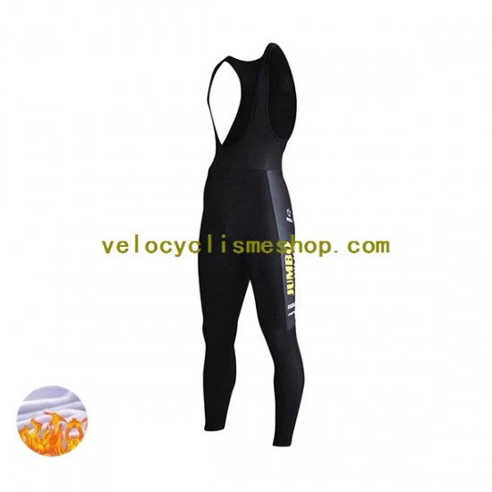 Collant à Bretelles Hiver Thermal Fleece 2022 Team Jumbo-Visma Hommes N001