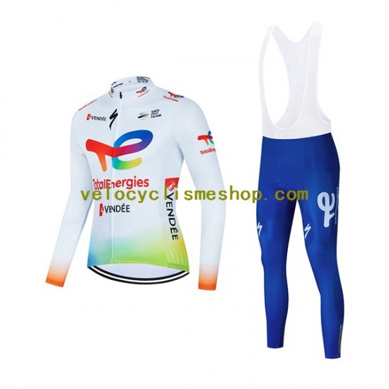 Tenue Maillot M/L + Collant à Bretelles 2022 Team TotalEnergies Hommes N001