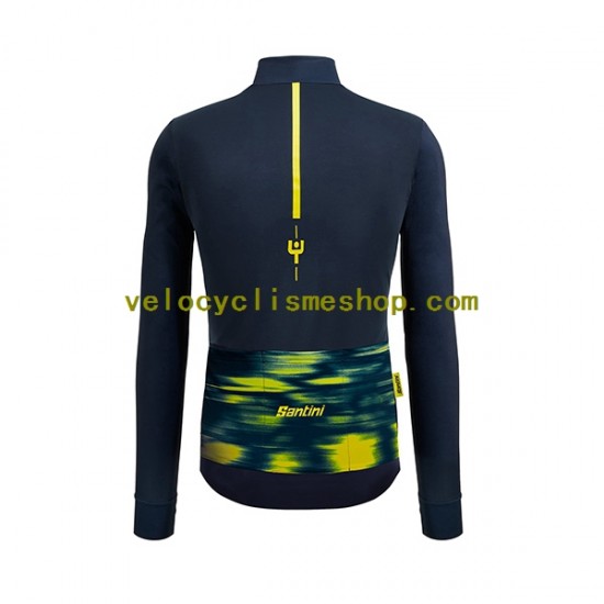 Maillot Cyclisme Manches Longues 2022 Tour de France JAUNE Hommes N001