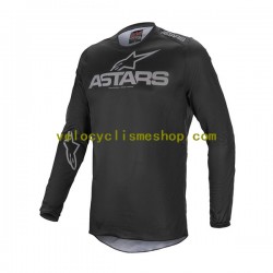 Maillot VTT/Motocross Manches Longues 2023 Alpinestars FLUID GRAPHITE Hommes N001
