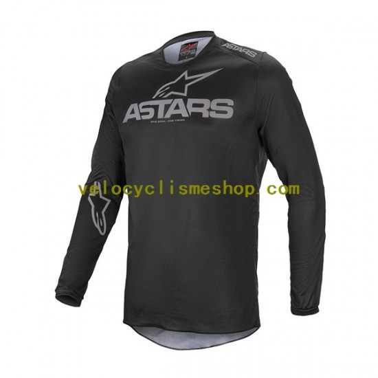 Maillot VTT/Motocross Manches Longues 2023 Alpinestars FLUID GRAPHITE Hommes N001