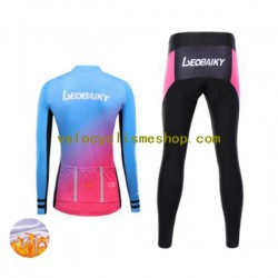 Tenue Maillot M/L + Collant Long Hiver Thermal Fleece Leobaiky Femmes N001