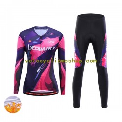 Tenue Maillot M/L + Collant Long Hiver Thermal Fleece Leobaiky Femmes N006